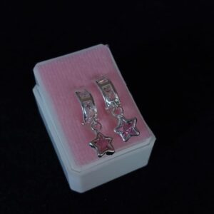 Arracada huggis plata .925