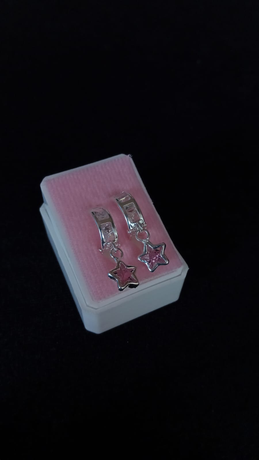 Arracada huggis plata .925