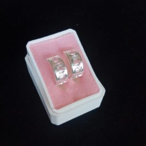 Arracada huggis plata .925