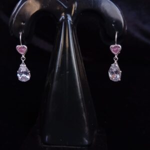 Arete largo plata .925