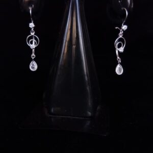 Arete largo plata .925