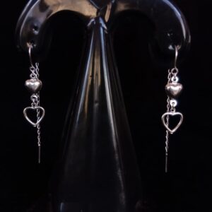 Arete largo plata .925