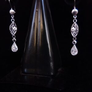 Arete largo plata .925