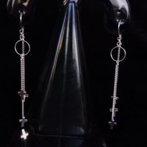 Arete largo plata .925