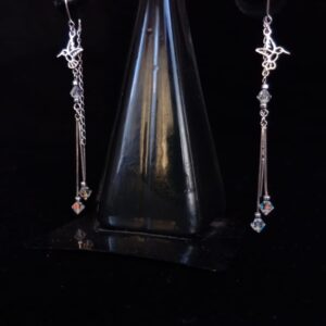 Arete largo plata .925