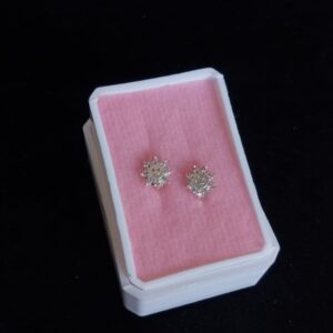 Arete poste mariposa plata .925