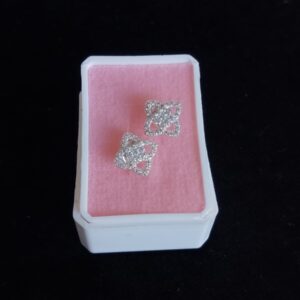 Arete poste mariposa plata .925