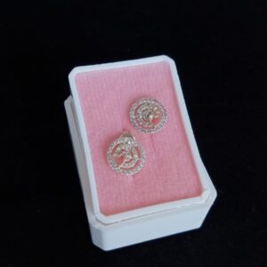 Arete poste mariposa plata .925