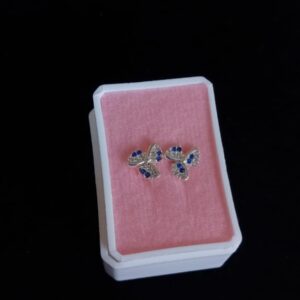 Arete poste mariposa plata .925