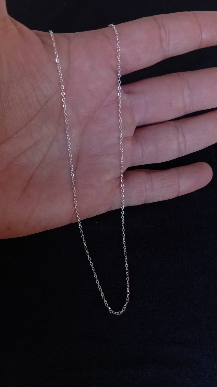 Cadena delgada plata .925