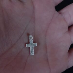 Cruz chica plata .925