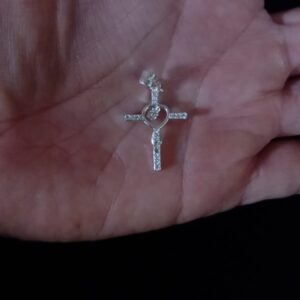 Cruz chica plata .925