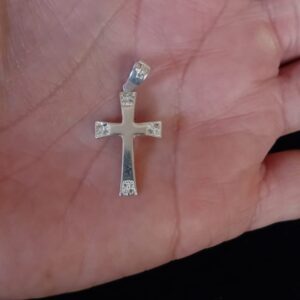 Cruz chica plata .925