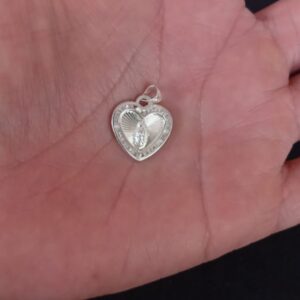 Medalla zirconia plata .925