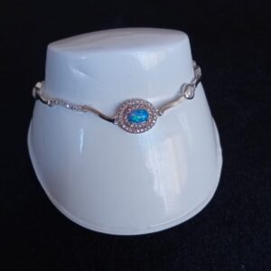 Pulsera zirconia plata .925