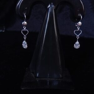 Arete largo plata .925