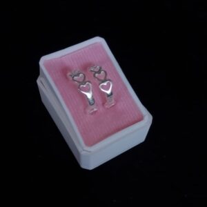 Arracada huggis plata .925