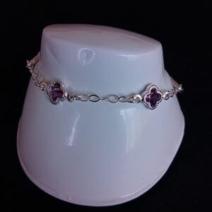 Pulsera zirconia plata .925