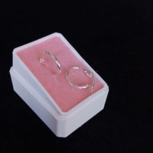 Arracada gruesa plata .925