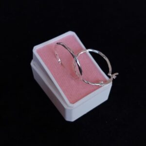 Arracada gruesa plata .925