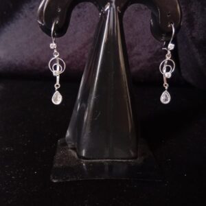 Arete largo plata .925