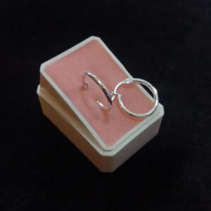 Arracada gruesa plata .925