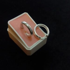 Arracada gruesa plata .925