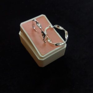 Arracada gruesa plata .925