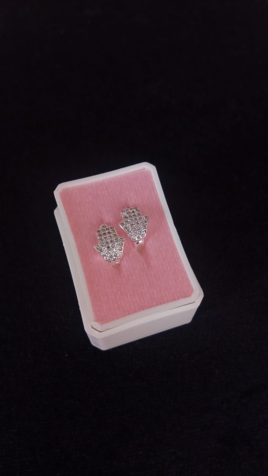 Arracada huggis plata .925