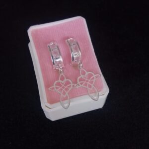 Arracada huggis plata .925