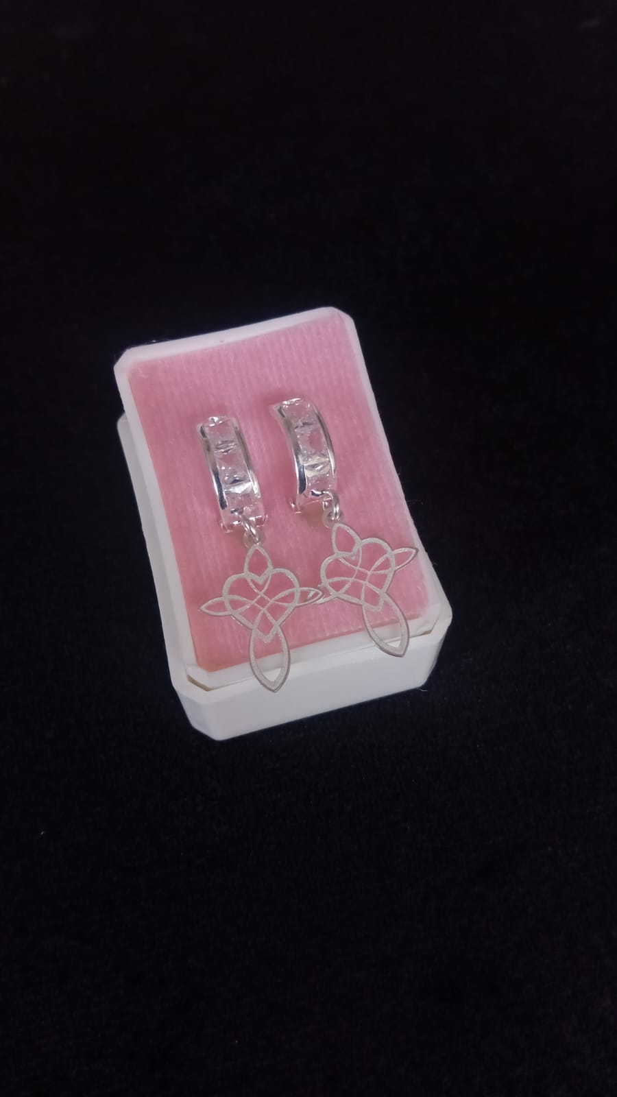 Arracada huggis plata .925