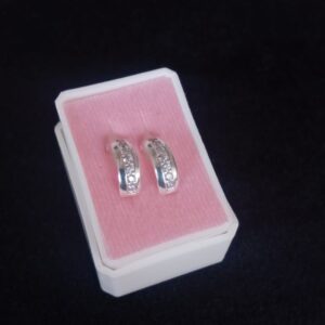 Arracada huggis plata .925