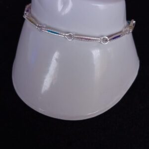 Pulsera zirconia plata .925