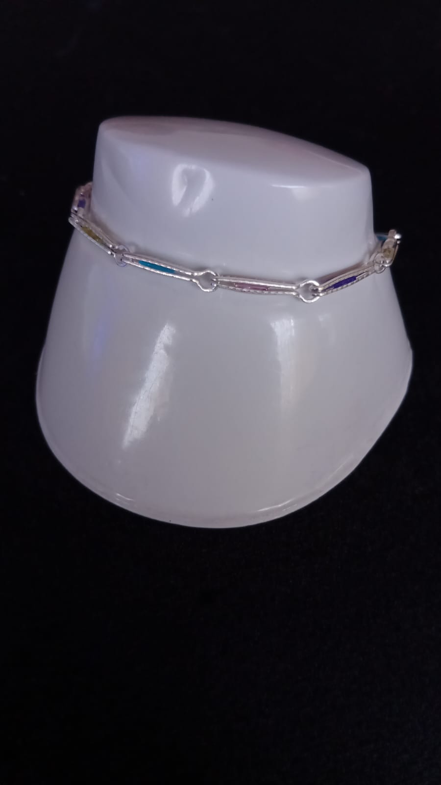 Pulsera zirconia plata .925