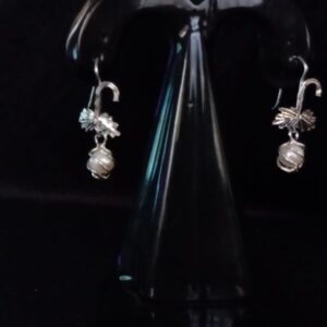 Arete largo plata .925
