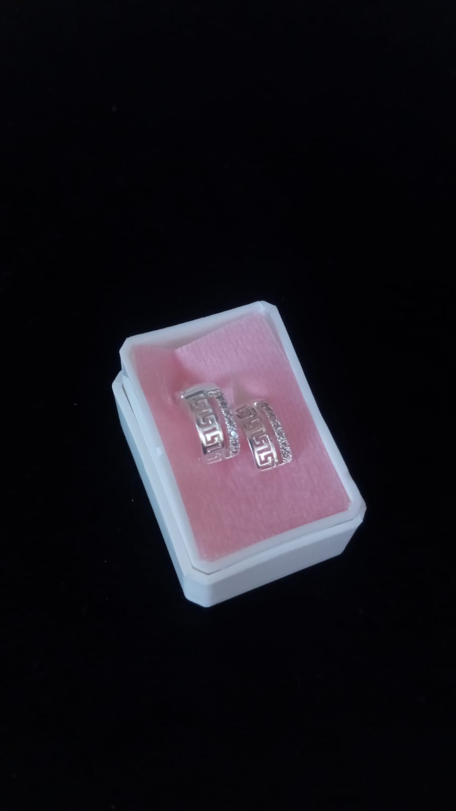 Arracada huggis plata .925