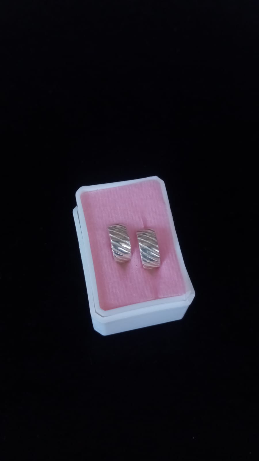 Arracada huggis plata .925
