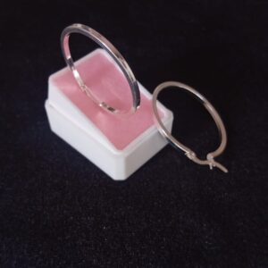 Arracada gruesa plata .925