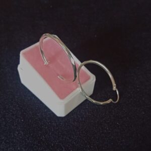 Arracada gruesa plata .925
