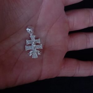 Cruz chica plata .925