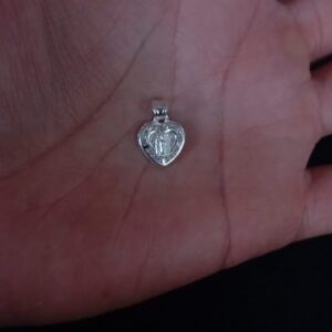 Medalla zirconia plata .925