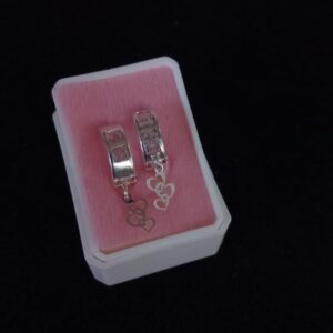 Arracada huggis plata .925