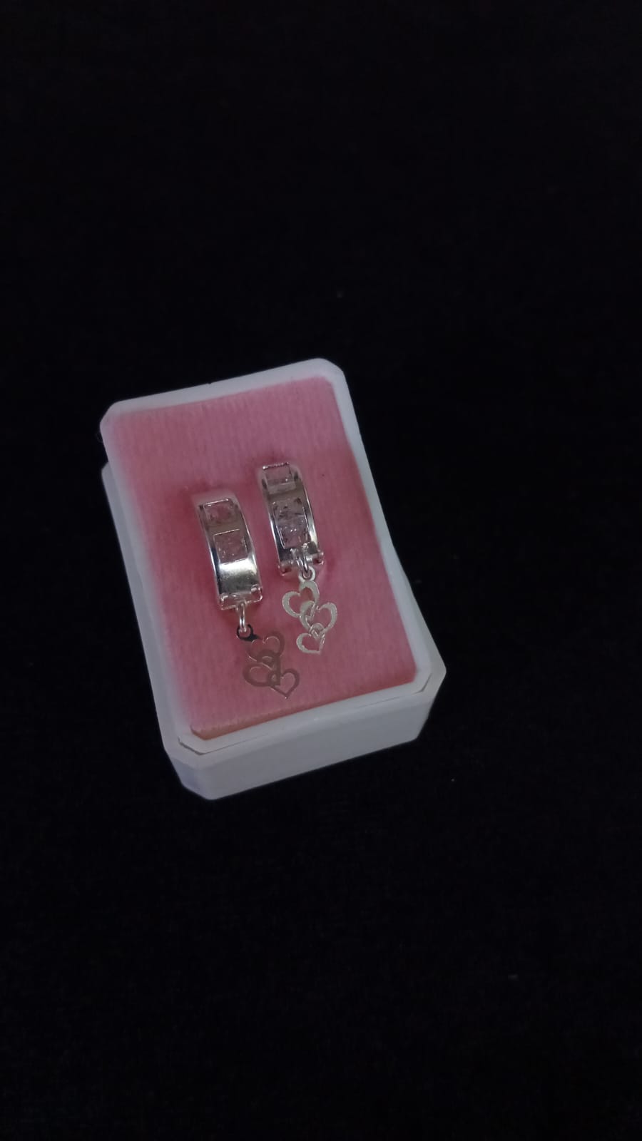 Arracada huggis plata .925