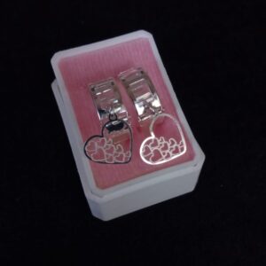 Arracada huggis plata .925