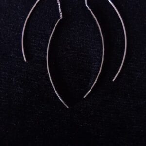 Arete largo plata .925