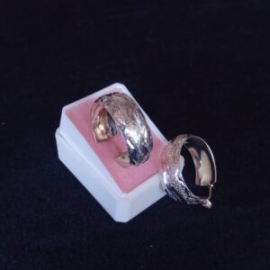 Arracada gruesa plata .925