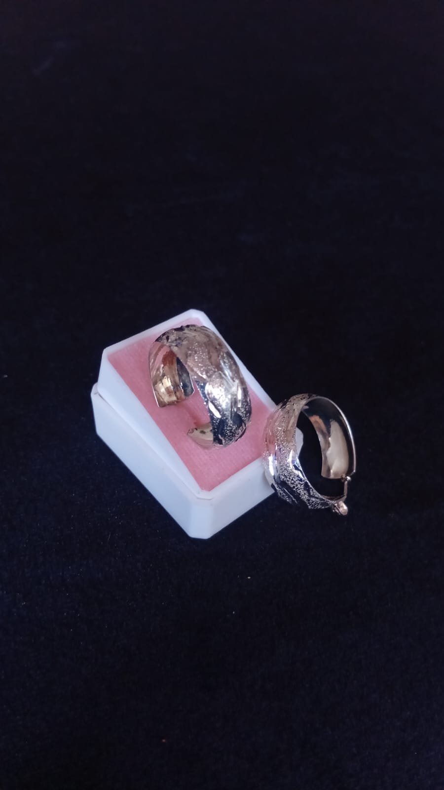 Arracada gruesa plata .925