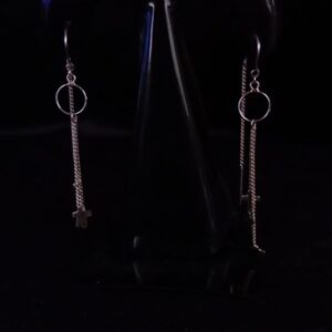 Arete largo plata .925
