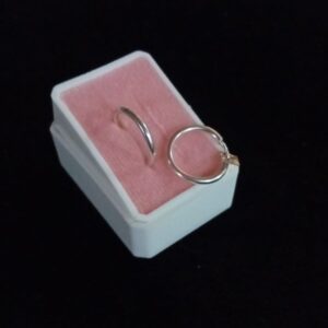 Arracada gruesa plata .925