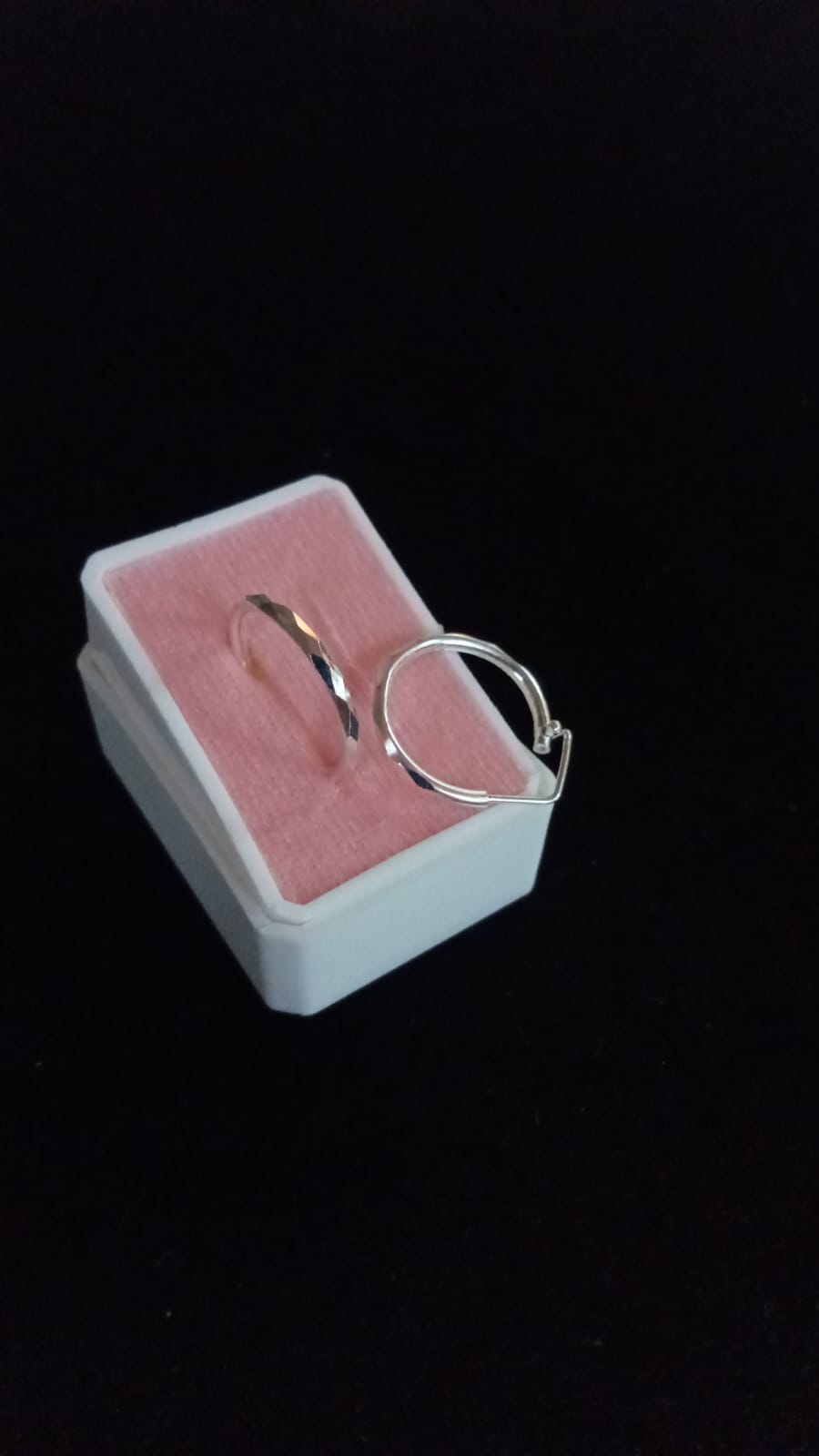 Arracada gruesa plata .925